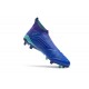 Scarpe da Calcio adidas Predator 18 + FG Uomo - Blu Bianco