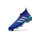 Scarpe da Calcio adidas Predator 18 + FG Uomo - Blu Bianco