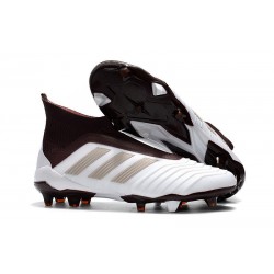 Scarpe da Calcio adidas Predator 18 + FG Uomo - Bianco Marrone