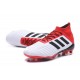 Scarpe da Calcio adidas Predator 18.1 FG Uomo - Bianco Rosso