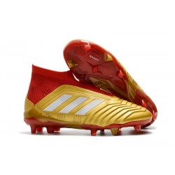 adidas Predator 18 + FG Nuova Scarpa Oro Rosso