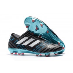 Scarpe adidas Nemeziz Messi 17+ 360 Agility Terreni Compatti - Nero Blu Bianco