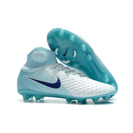 Nike Magista Obra II FG Scarpe da Calcio - Bianco Blu