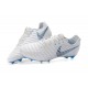 Nike Tiempo Legend 7 FG Nuovo Scarpa da Calcio - Bianco Grigio Blu