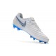 Nike Tiempo Legend 7 FG Nuovo Scarpa da Calcio - Bianco Grigio Blu