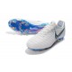 Nike Tiempo Legend 7 FG Nuovo Scarpa da Calcio - Bianco Grigio Blu