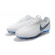 Nike Tiempo Legend 7 FG Nuovo Scarpa da Calcio - Bianco Grigio Blu