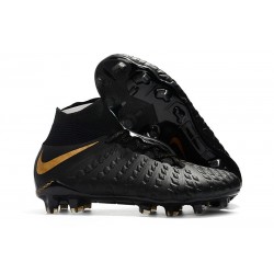 Scarpe da Calcio Terreni Compatti Nike Hypervenom Phantom III DF FG - Nero Oro