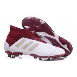 adidas Predator 18 + FG Nuova Scarpa Bianco Rosso