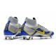 Nike Scarpa da Calcio 2018 Mercurial Superfly 6 Elite FG - Metallico Blu Giallo