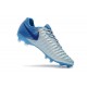 Nike Tiempo Legend 7 FG Nuovo Scarpa da Calcio - Metallico Blu