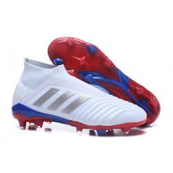 adidas Predator Telstar 18 + FG Nuova Scarpa Bianco Argento