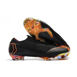 Scarpe calcio 2018 Nike Mercurial Vapor 12 Elite da adulto - Nero Arancio