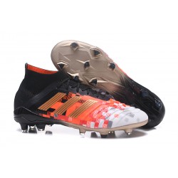 adidas Predator 18.1 Telstar FG Nuovo Scarpa Calcio - Nero Rosso Oro