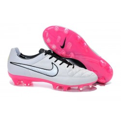 Scarpa da Calcio Nike Tiempo Legend V FG Canguro Bianco Rosa Nero