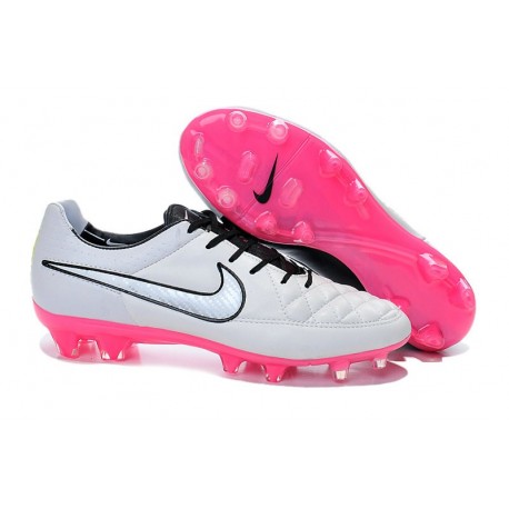 Scarpa da Calcio Nike Tiempo Legend V FG Canguro Bianco Rosa Nero