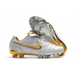 Scarpa da Calcio Nike Tiempo Legend VII Elite FG - Bianco Oro