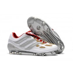 Scarpe da Calcio Predator Accelerator Electricity FG - Bianco Argento Oro