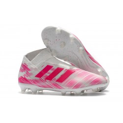 Adidas Scarpe da Calcio Nemeziz 18+ FG - Rosa Bianco